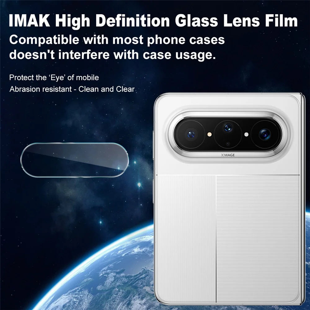IMAK For Huawei Pura X Max Camera Lens Protector Slim Tempered Glass Full Coverage Lens Film - Transparent - 3