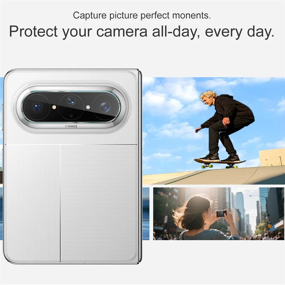 IMAK For Huawei Pura X Max Camera Lens Protector Slim Tempered Glass Full Coverage Lens Film - Transparent - 6