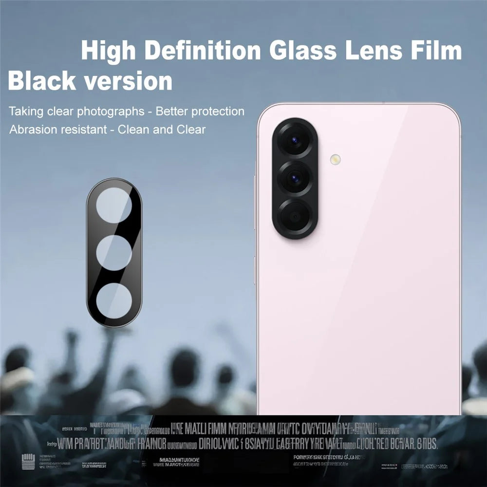 IMAK For Samsung Galaxy M47 5G / A27 5G Camera Lens Protector Tempered Glass HD Clear Full Cover Lens Film - Black - 2