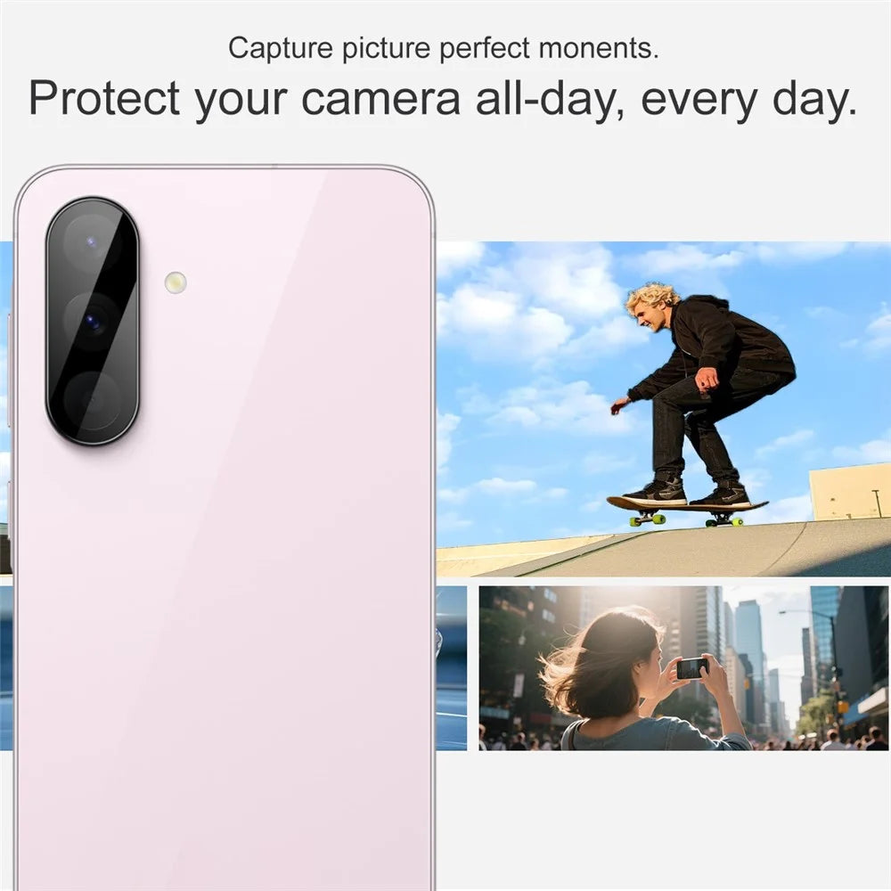 IMAK For Samsung Galaxy M47 5G / A27 5G Camera Lens Protector Tempered Glass HD Clear Full Cover Lens Film - Black - 5