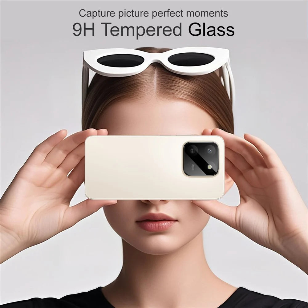 IMAK For Honor X7d 4G  /  400 Smart 4G  /  400 Smart 5G Camera Lens Protector Tempered Glass HD Clear Full Cover Lens Film - Black - 3