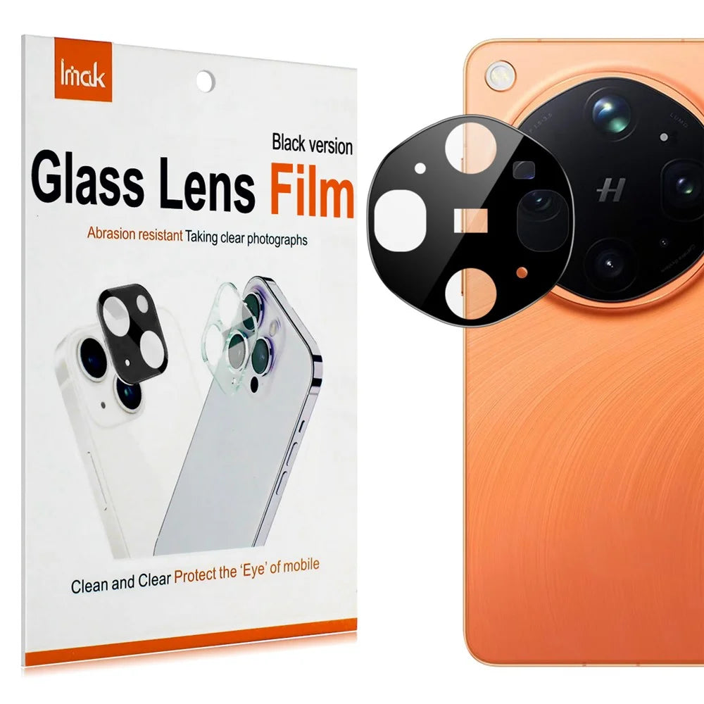 IMAK For Oppo Find X9 Ultra 5G Camera Lens Protector Tempered Glass HD Clear Full Cover Lens Film - Black - 7