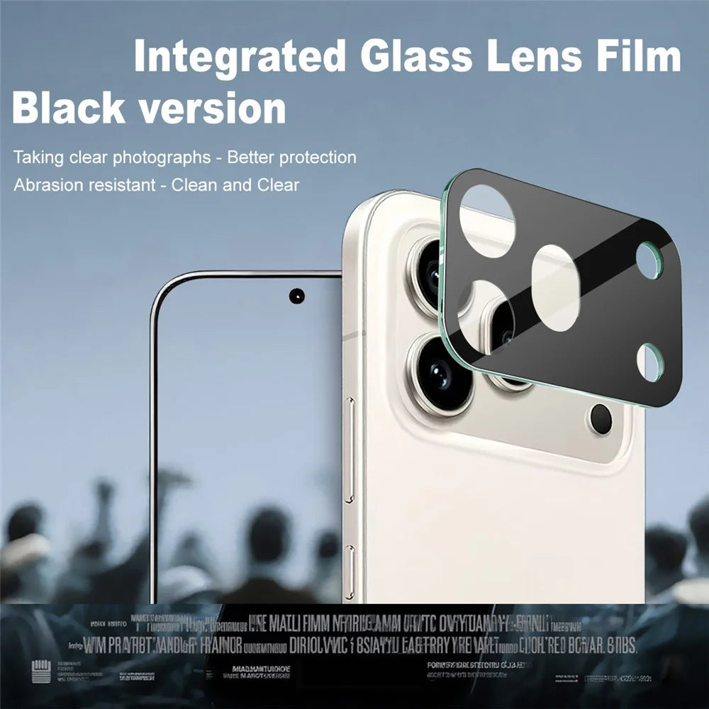 IMAK For Honor 600 Pro 5G Tempered Glass Full Cover Lens Film + Acrylic Cap - Black - 2