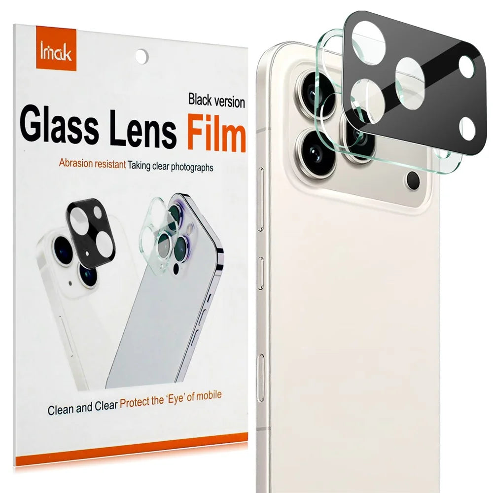 IMAK For Honor 600 Pro 5G Tempered Glass Full Cover Lens Film + Acrylic Cap - Black - 6