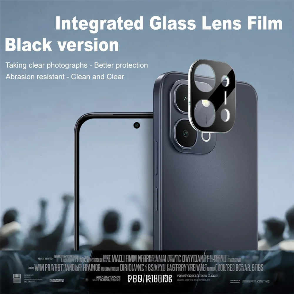 IMAK For vivo iQOO Z11x 5G Tempered Glass Full Cover Lens Film + Acrylic Cap - Black - 2