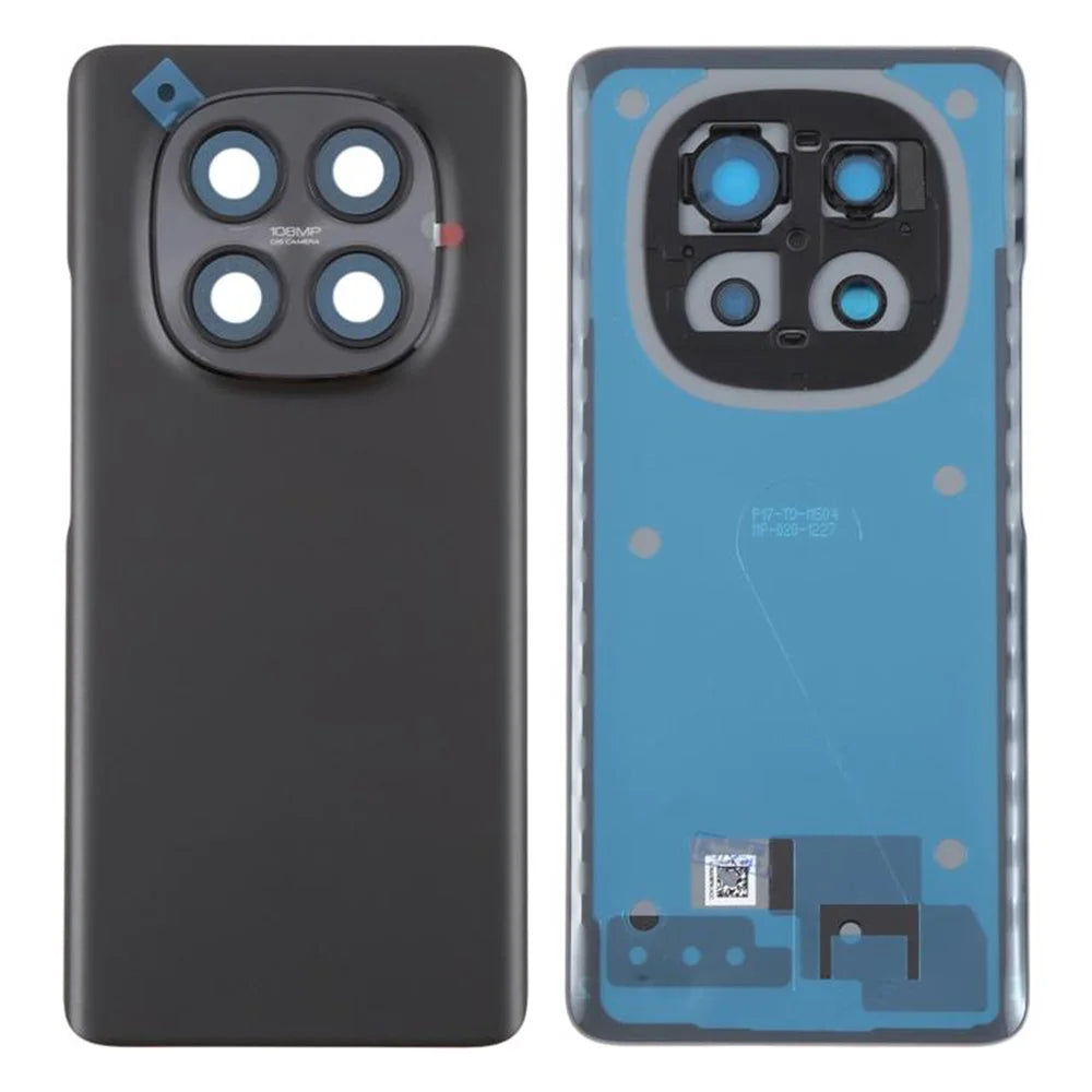 For Xiaomi Redmi Note 15 5G (Global) OEM Battery Housing with Camera Lens Cover - Purple - Black - 1