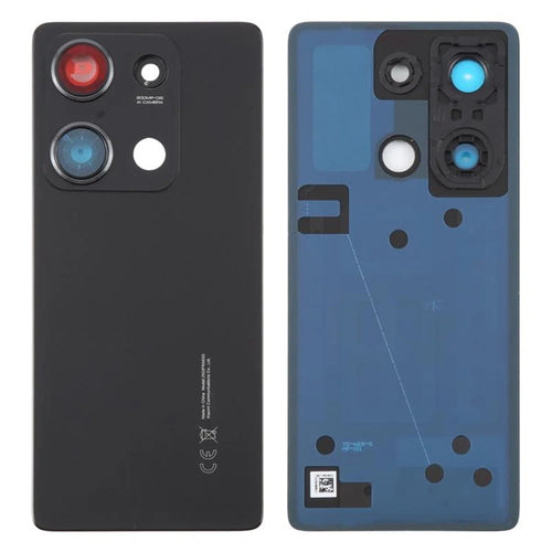 For Xiaomi Redmi Note 14S 4G OEM Battery Housing with Camera Lens Cover - Black - 1