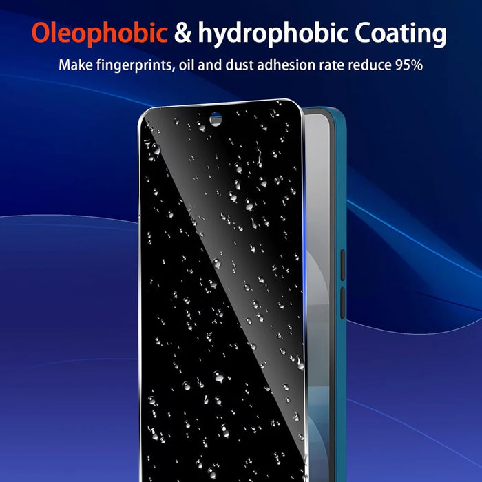 For Nothing phone (1) 5G 25Pcs Anti-spy Screen Protector Silk Printing High Aluminium-silicon Glass Full Cover Anti-fingerprint Privacy Film - Black - 3