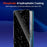 For Nothing Phone (3a) Pro 25Pcs Anti-spy Screen Protector Silk Printing High Aluminium-silicon Glass Full Cover Anti-fingerprint Privacy Film - Black - 3