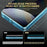 For Oppo A6 4G 25Pcs Anti-spy Screen Protector Silk Printing High Aluminium-silicon Glass Full Cover Anti-fingerprint Privacy Film - Black - 7