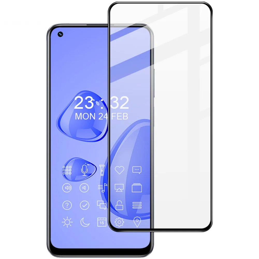 IMAK Pro+ Series for Realme 10 4G Anti-explosion HD Tempered Glass Film Anti-fingerprint Full Coverage Sensitive Touch Screen Protector - 1