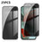 For Google Pixel 9 Pro 25Pcs Anti-spy Screen Protector Silk Printing High Aluminium-silicon Glass Full Cover Anti-fingerprint Privacy Film - Black - 1