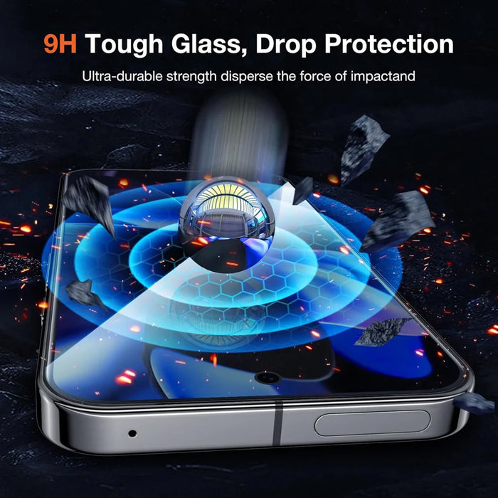 For Google Pixel 9a 25Pcs Anti-spy Screen Protector Silk Printing High Aluminium-silicon Glass Full Cover Anti-fingerprint Privacy Film - Black - 5