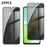 For Honor X6d 5G 25Pcs Anti-spy Screen Protector Silk Printing High Aluminium-silicon Glass Full Cover Anti-fingerprint Privacy Film - Black - 1