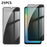 For Samsung Galaxy A06 5G / Galaxy A06 4G 25Pcs Anti-spy Screen Protector Silk Printing High Aluminium-silicon Glass Full Cover Anti-fingerprint Privacy Film - Black - 1