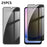 For Samsung Galaxy A25 5G (Global) (161mm) 25Pcs Anti-spy Screen Protector Silk Printing High Aluminium-silicon Glass Full Cover Anti-fingerprint Privacy Film - Black - 1