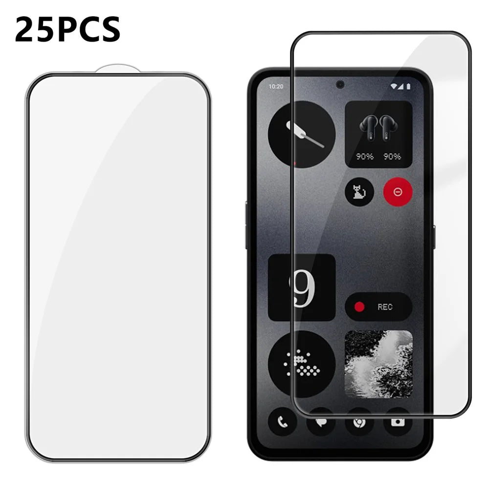 For Nothing CMF Phone 1 25Pcs Full Cover Screen Protector Silk Printing Ultra Clear High Aluminium-silicon Glass Film - Transparent - 1