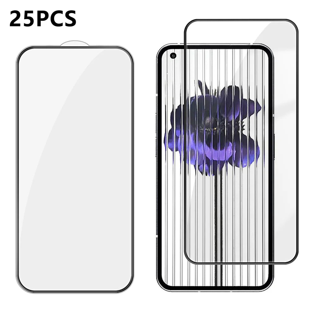 For Nothing phone (1) 5G 25Pcs Full Cover Screen Protector Silk Printing Ultra Clear High Aluminium-silicon Glass Film - Transparent - 1