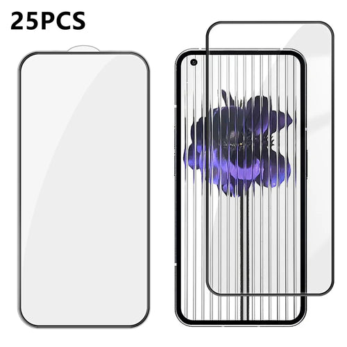 For Nothing phone (1) 5G 25Pcs Full Cover Screen Protector Silk Printing Ultra Clear High Aluminium-silicon Glass Film - Transparent - 1