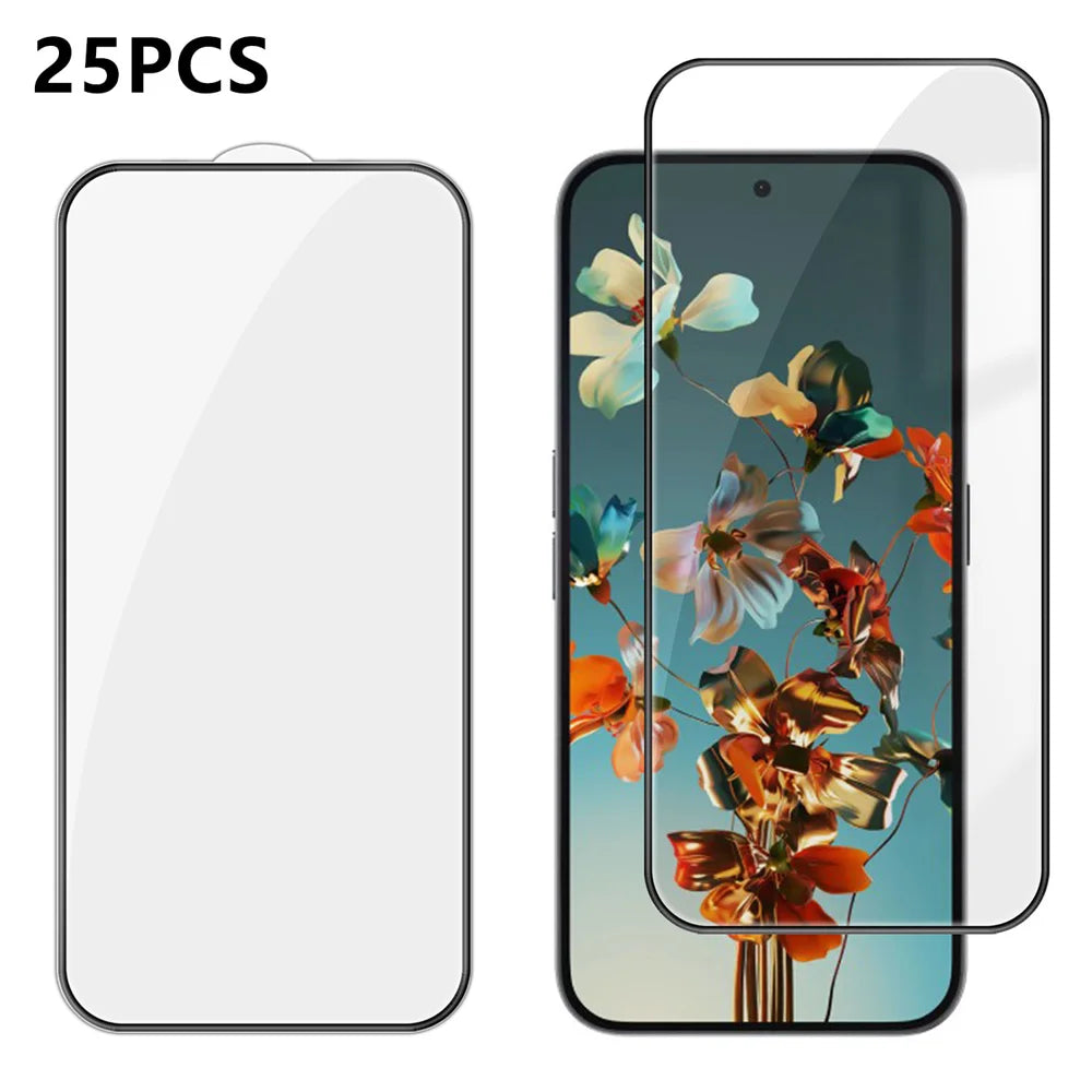 For Nothing Phone (2a) Plus 25Pcs Full Cover Screen Protector Silk Printing Ultra Clear High Aluminium-silicon Glass Film - Transparent - 1