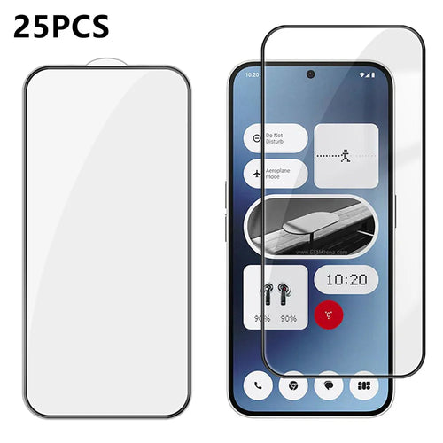 For Nothing Phone (2a) 25Pcs Full Cover Screen Protector Silk Printing Ultra Clear High Aluminium-silicon Glass Film - Transparent - 1
