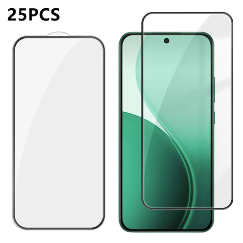 For Oppo F33 5G 25Pcs Full Cover Screen Protector Silk Printing Ultra Clear High Aluminium-silicon Glass Film - Transparent - 1