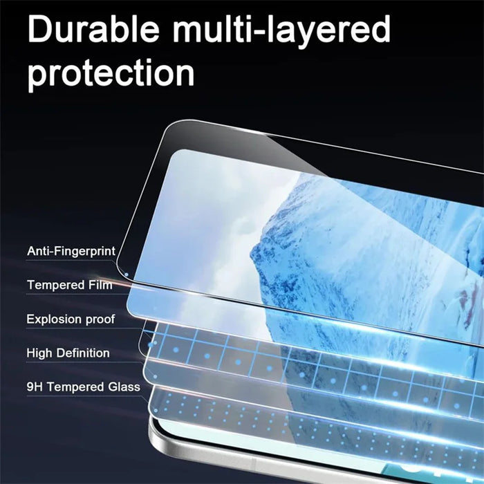 For Oppo Reno15 Pro Mini 5G 25Pcs Full Cover Screen Protector Silk Printing Ultra Clear High Aluminium-silicon Glass Film - Transparent - 4