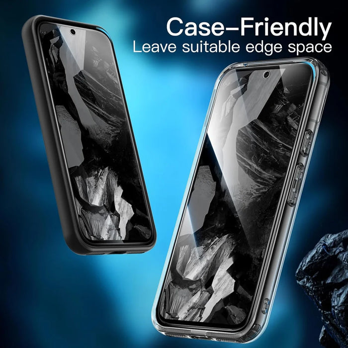 For Google Pixel 8a 25Pcs Full Cover Screen Protector Silk Printing Ultra Clear High Aluminium-silicon Glass Film - Transparent - 5