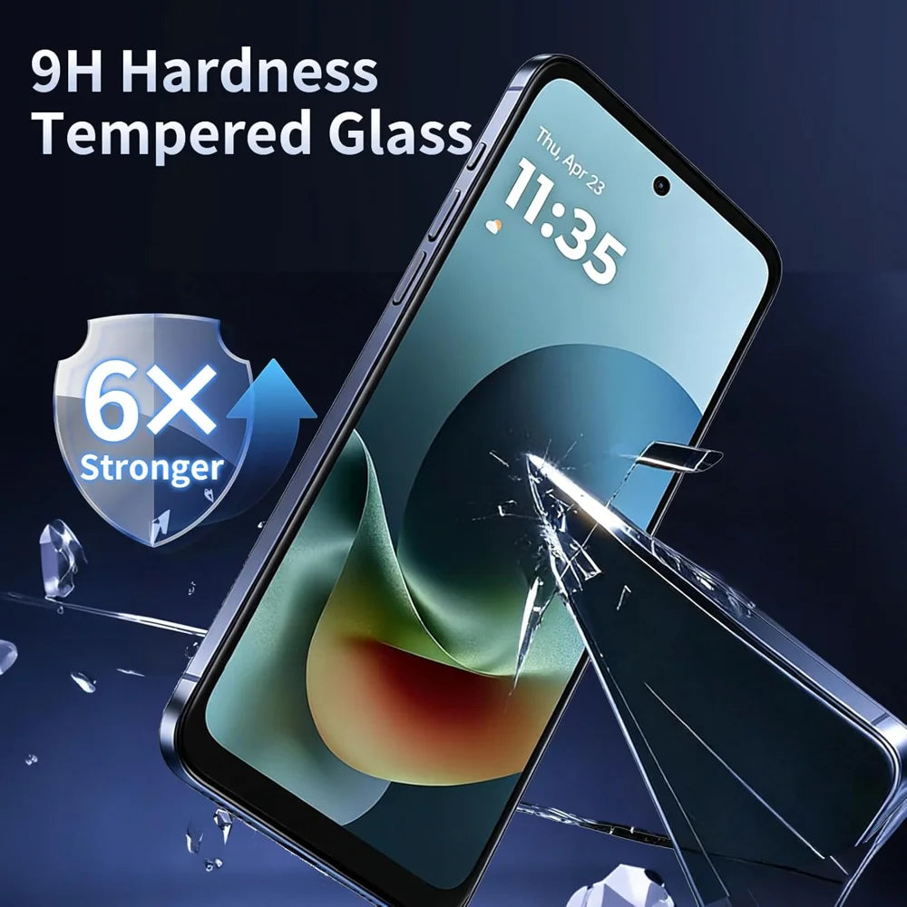 For Motorola Moto G Stylus 5G (2025) 25Pcs Full Cover Screen Protector Silk Printing Ultra Clear High Aluminium-silicon Glass Film - Transparent - 2