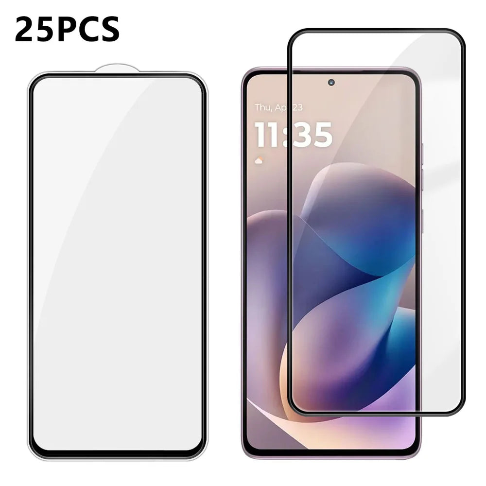 For Motorola Moto G Stylus (2026) 5G 25Pcs Full Cover Screen Protector Silk Printing Ultra Clear High Aluminium-silicon Glass Film - Transparent - 1