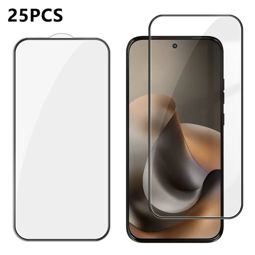 For Motorola Moto G77 5G 25Pcs Full Cover Screen Protector Silk Printing Ultra Clear High Aluminium-silicon Glass Film - Transparent - 1