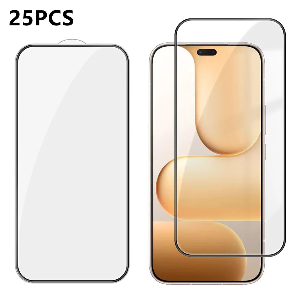 For Honor 600 Lite 5G 25Pcs Full Cover Screen Protector Silk Printing Ultra Clear High Aluminium-silicon Glass Film - Transparent - 1