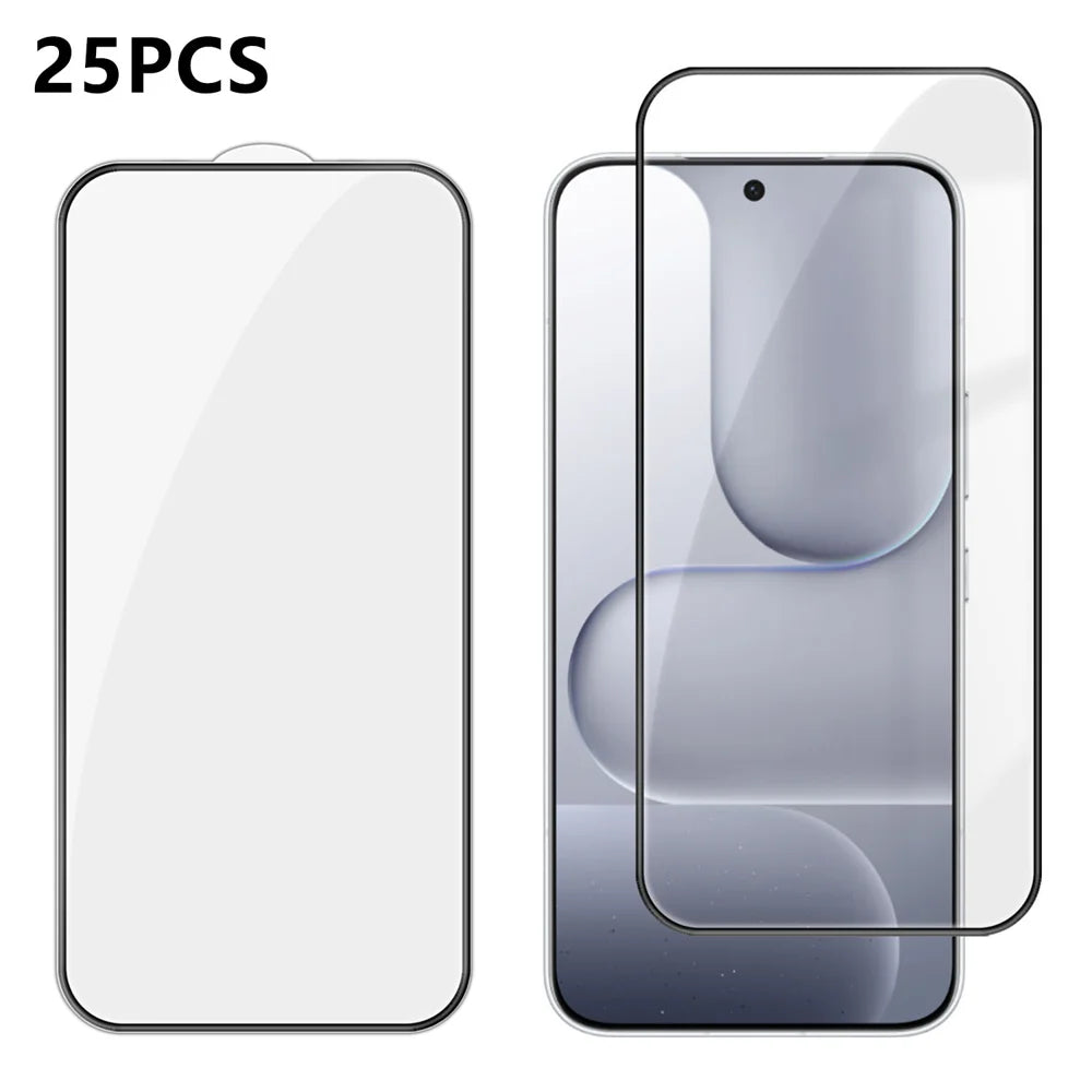 For Honor 600 Pro 5G 25Pcs Full Cover Screen Protector Silk Printing Ultra Clear High Aluminium-silicon Glass Film - Transparent - 1