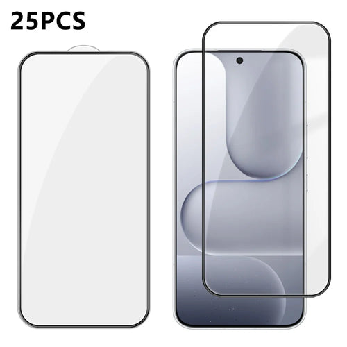 For Honor 600 5G 25Pcs Full Cover Screen Protector Silk Printing Ultra Clear High Aluminium-silicon Glass Film - Transparent - 1