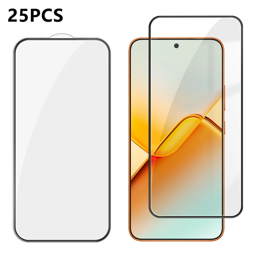 For Honor Power2 5G 25Pcs Full Cover Screen Protector Silk Printing Ultra Clear High Aluminium-silicon Glass Film - Transparent - 1