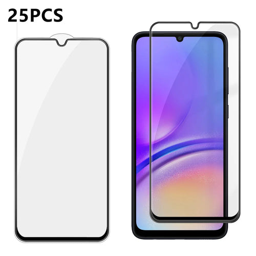 For Samsung Galaxy A05 4G 25Pcs Full Cover Screen Protector Silk Printing Ultra Clear High Aluminium-silicon Glass Film - Transparent - 1
