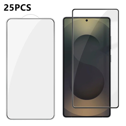 For Samsung Galaxy S25 Ultra 25Pcs Full Cover Screen Protector Silk Printing Ultra Clear High Aluminium-silicon Glass Film - Transparent - 1
