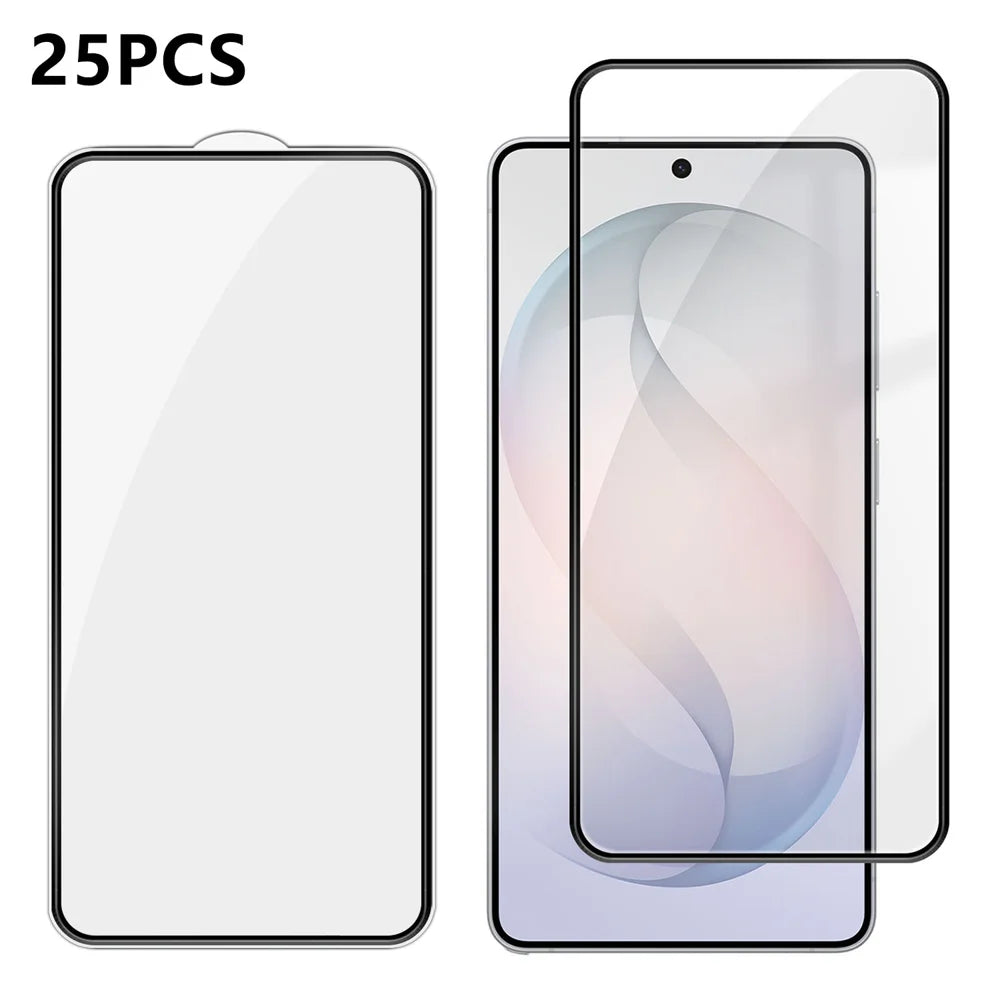 For Samsung Galaxy S26 Ultra 25Pcs Full Cover Screen Protector Silk Printing Ultra Clear High Aluminium-silicon Glass Film - Transparent - 1