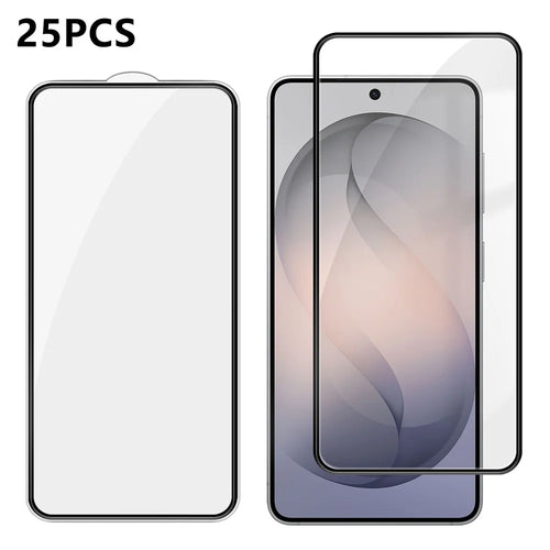 For Samsung Galaxy S26 25Pcs Full Cover Screen Protector Silk Printing Ultra Clear High Aluminium-silicon Glass Film - Transparent - 1