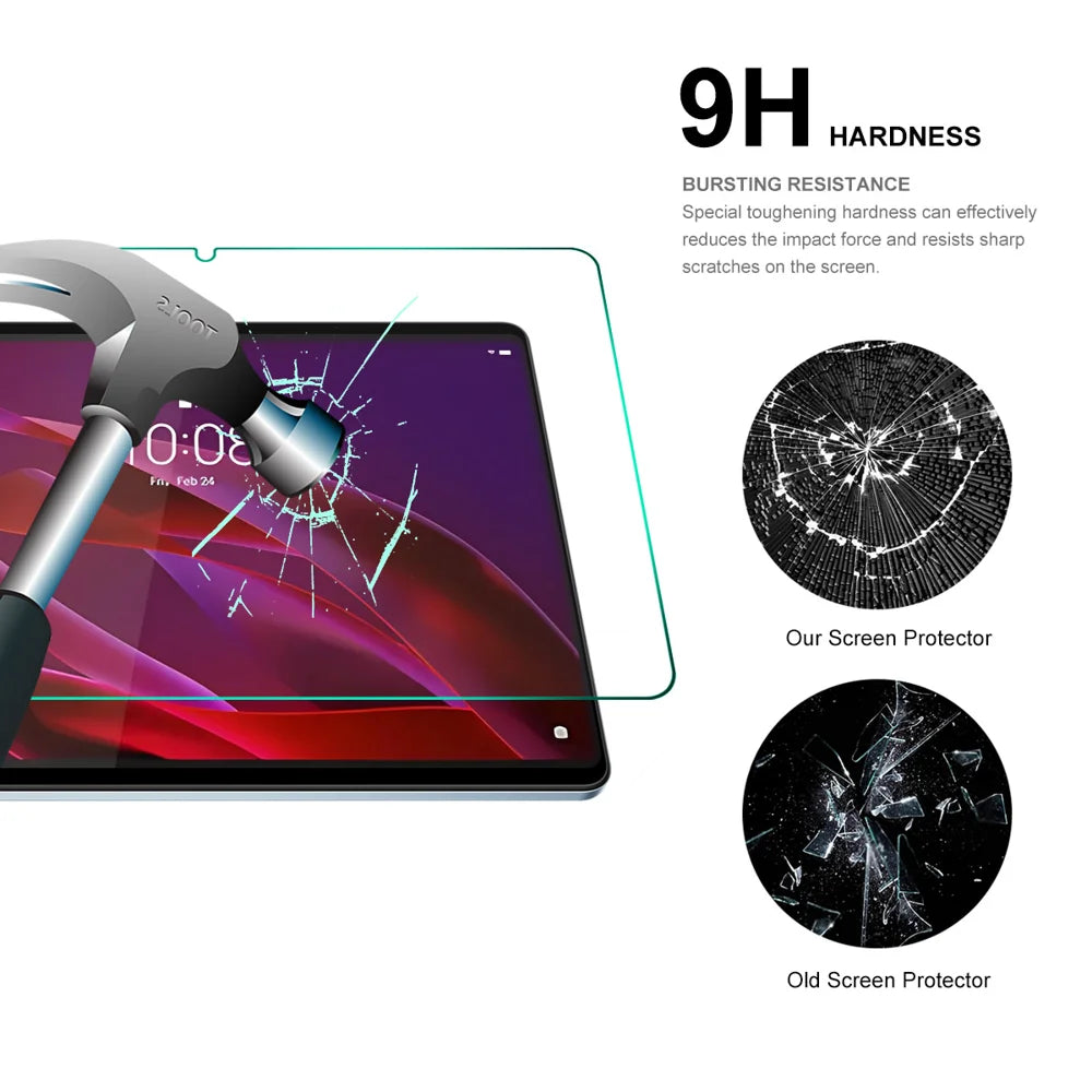 HAT PRINCE for Lenovo Yoga Tab 11.1 2Pcs Full Screen Protector ENKAY  9H 2.5D 0.33mm Full Glue High Aluminium-silicon Glass Film - Transparent - 4