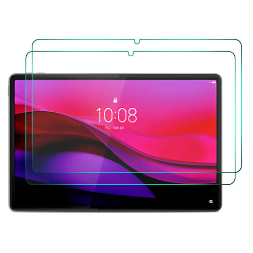 HAT PRINCE for Lenovo Yoga Tab Plus 2Pcs Full Screen Protector ENKAY  9H 2.5D 0.33mm Full Glue High Aluminium-silicon Glass Film - Transparent - 1