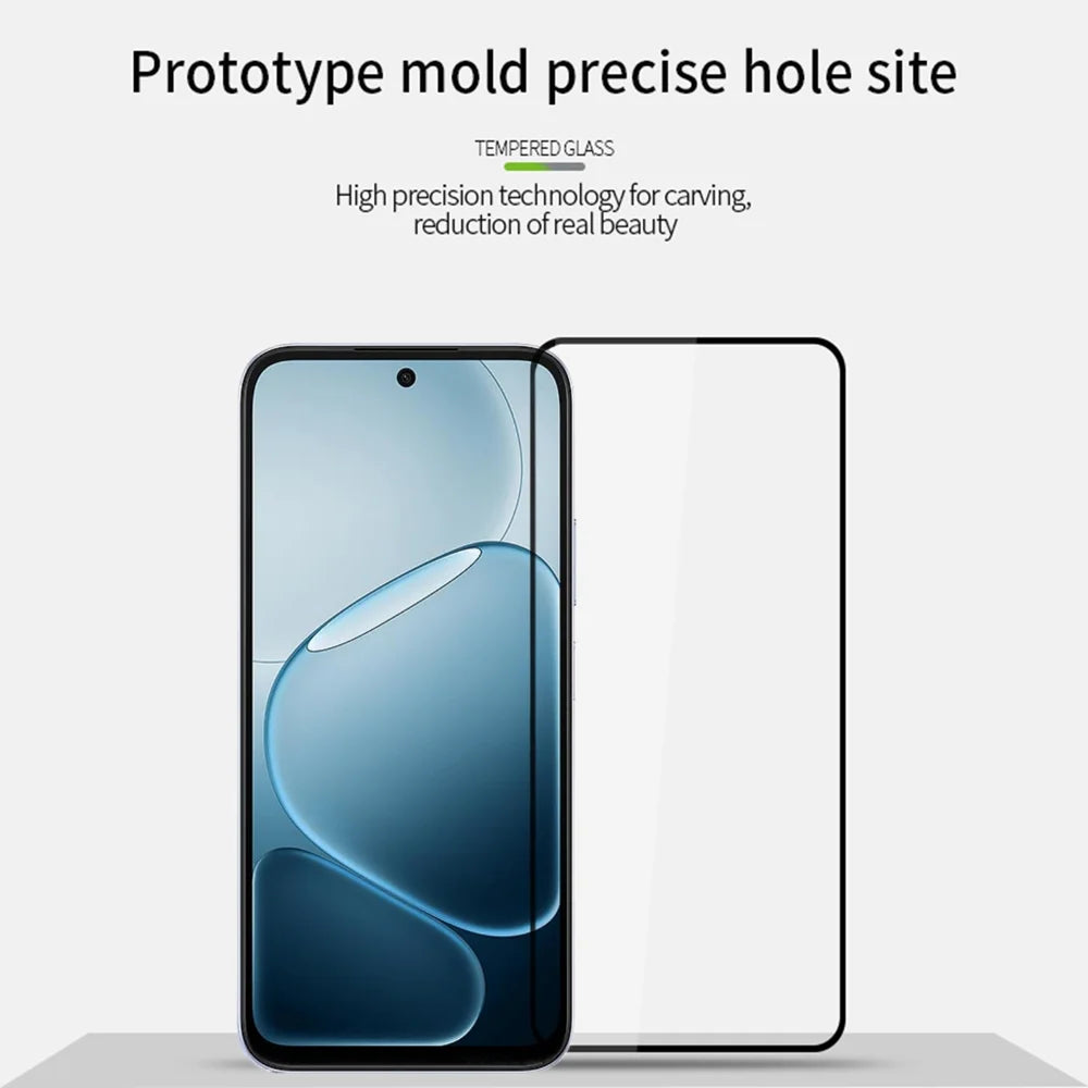 MOFI for Oppo K14x 5G / Oppo K14 5G Screen Protector 9H Full Glue Full Coverage High Aluminum-Silicon Glass Film - Black - 3