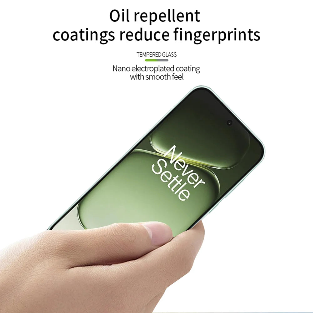 MOFI Screen Protector for OnePlus Nord CE6 5G / Nord 6 5G / Turbo 6V 5G / Turbo 6 5G 9H Full Glue Full Coverage High Aluminum-Silicon Glass Film - Black - 4