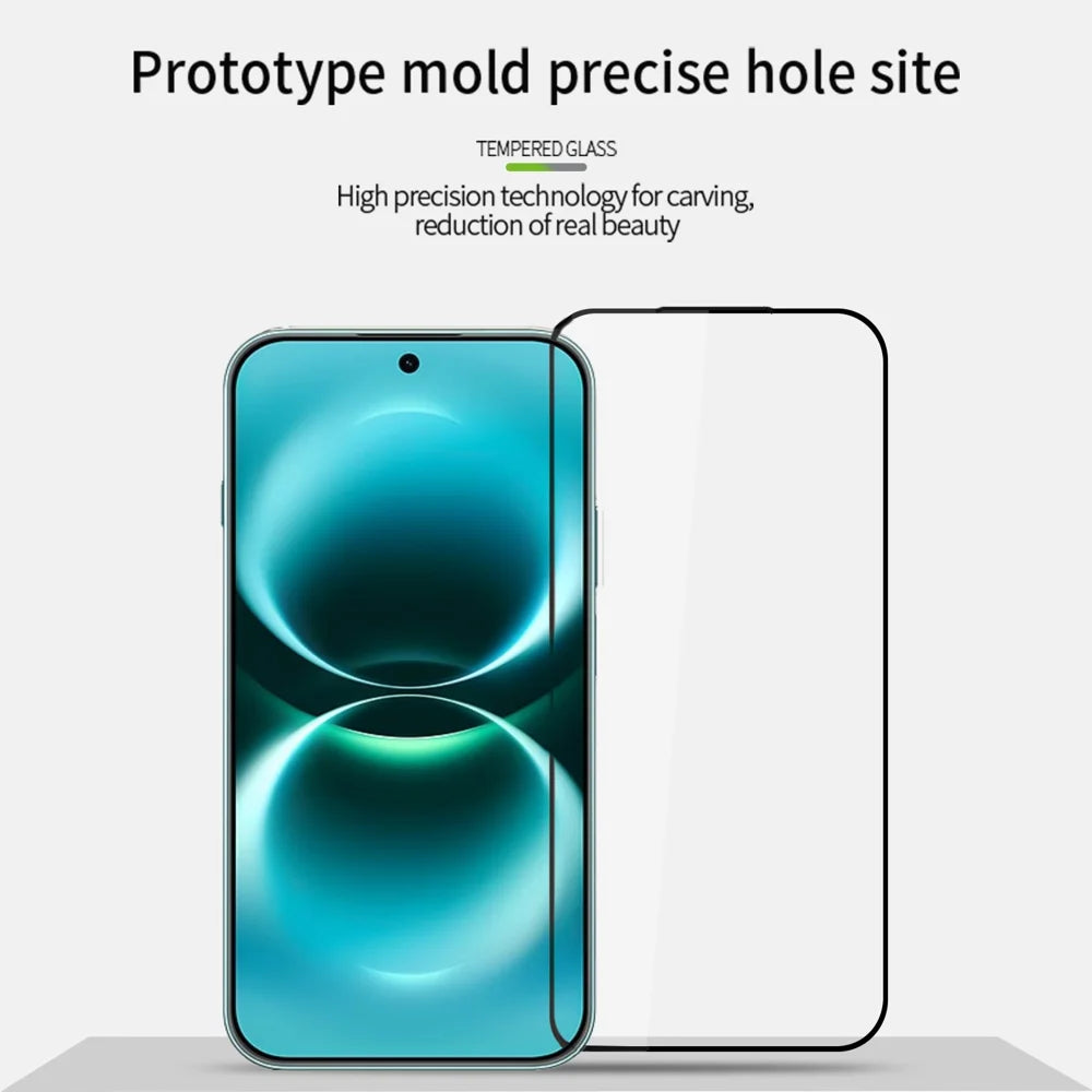 MOFI for Huawei Enjoy 90 Pro Max Screen Protector 9H Full Glue Full Coverage High Aluminum-Silicon Glass Film - Black - 3
