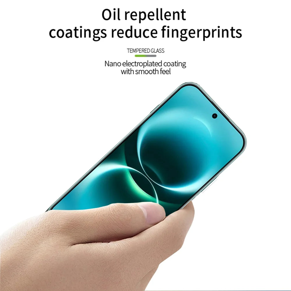 MOFI for Huawei Enjoy 90 Pro Max Screen Protector 9H Full Glue Full Coverage High Aluminum-Silicon Glass Film - Black - 4