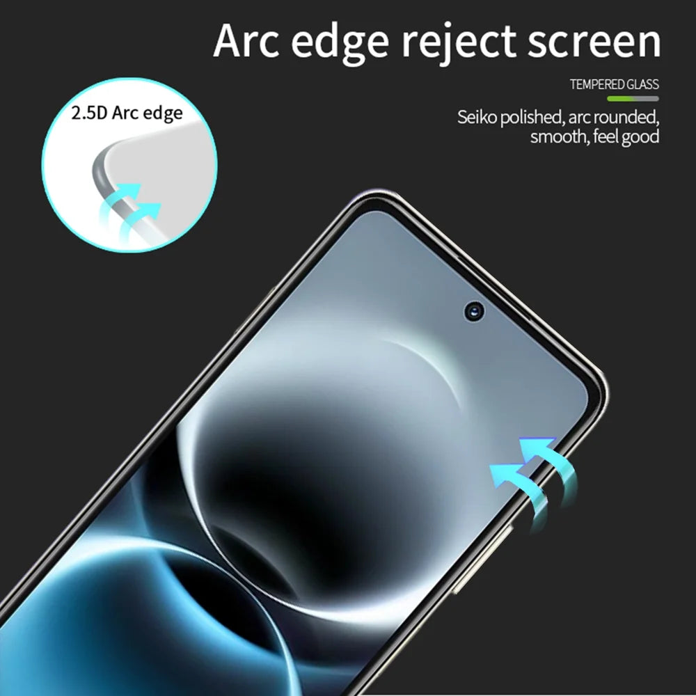 MOFI for Huawei Enjoy 90 Plus / Huawei Enjoy 90 Screen Protector 9H Full Glue Full Coverage High Aluminum-Silicon Glass Film - Black - 2