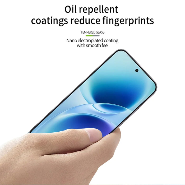 MOFI for vivo S50 Pro mini 5G Screen Protector  9H 3D Curved Full Glue Full Coverage Tempered Glass Film - Black - 4
