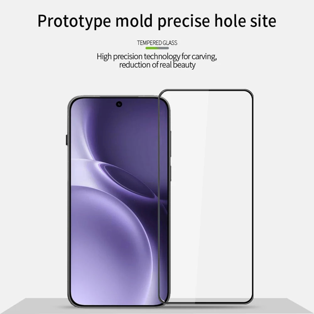 MOFI for vivo X300s 5G / vivo X300 Pro 5G Screen Protector  9H 3D Curved Full Glue Full Coverage Tempered Glass Film - Black - 3