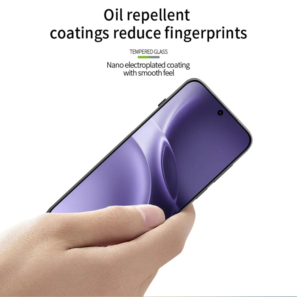 MOFI for vivo X300s 5G / vivo X300 Pro 5G Screen Protector  9H 3D Curved Full Glue Full Coverage Tempered Glass Film - Black - 4