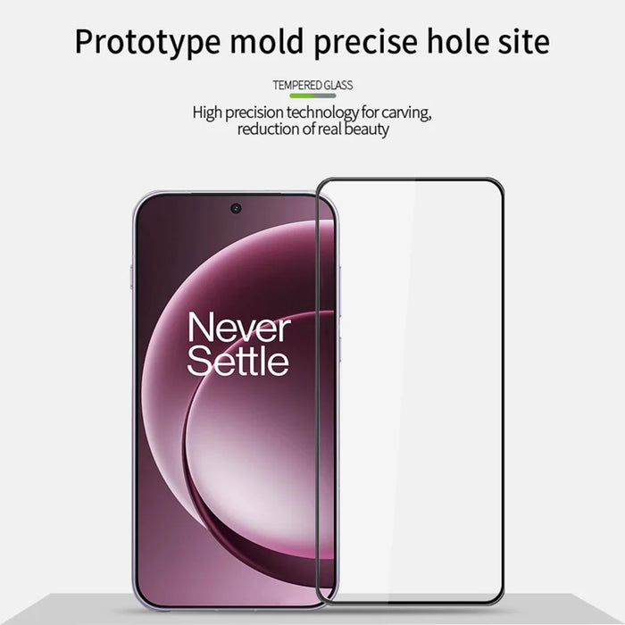 MOFI for OnePlus 15 5G Screen Protector  9H 3D Curved Full Glue Full Coverage Tempered Glass Film - Black - 3